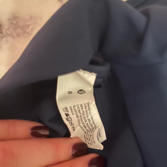 NWOT LULULEMON BLUE TOUGH TRAIN HIGH NECK BRA SIZE 8 - Picture 5 of 6